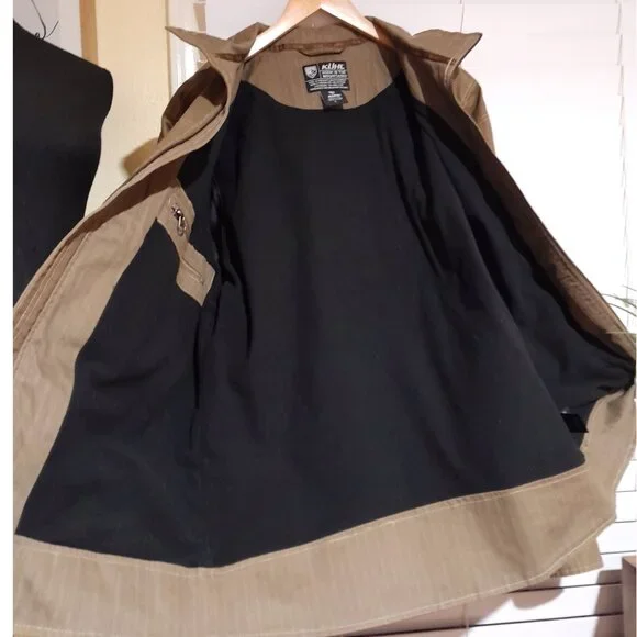 KUHL Burr Canvas Jacket Patina Dye Men's Style 1052 Dark Khaki - Picture 7 of 9